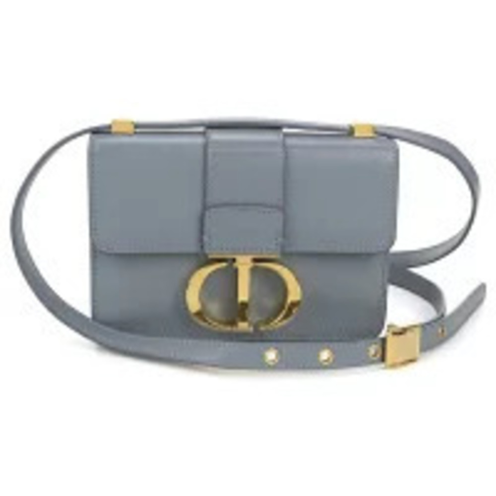 Christian Dior Crossbody Bag Montaigne Leather Blue